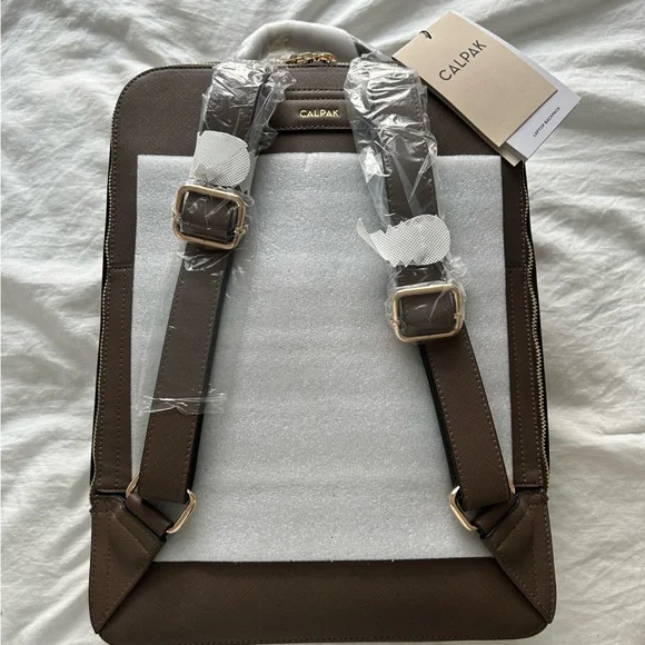 Calpak Kaya 15 inch Laptop Backpack in Mocha - Picture 2 of 11